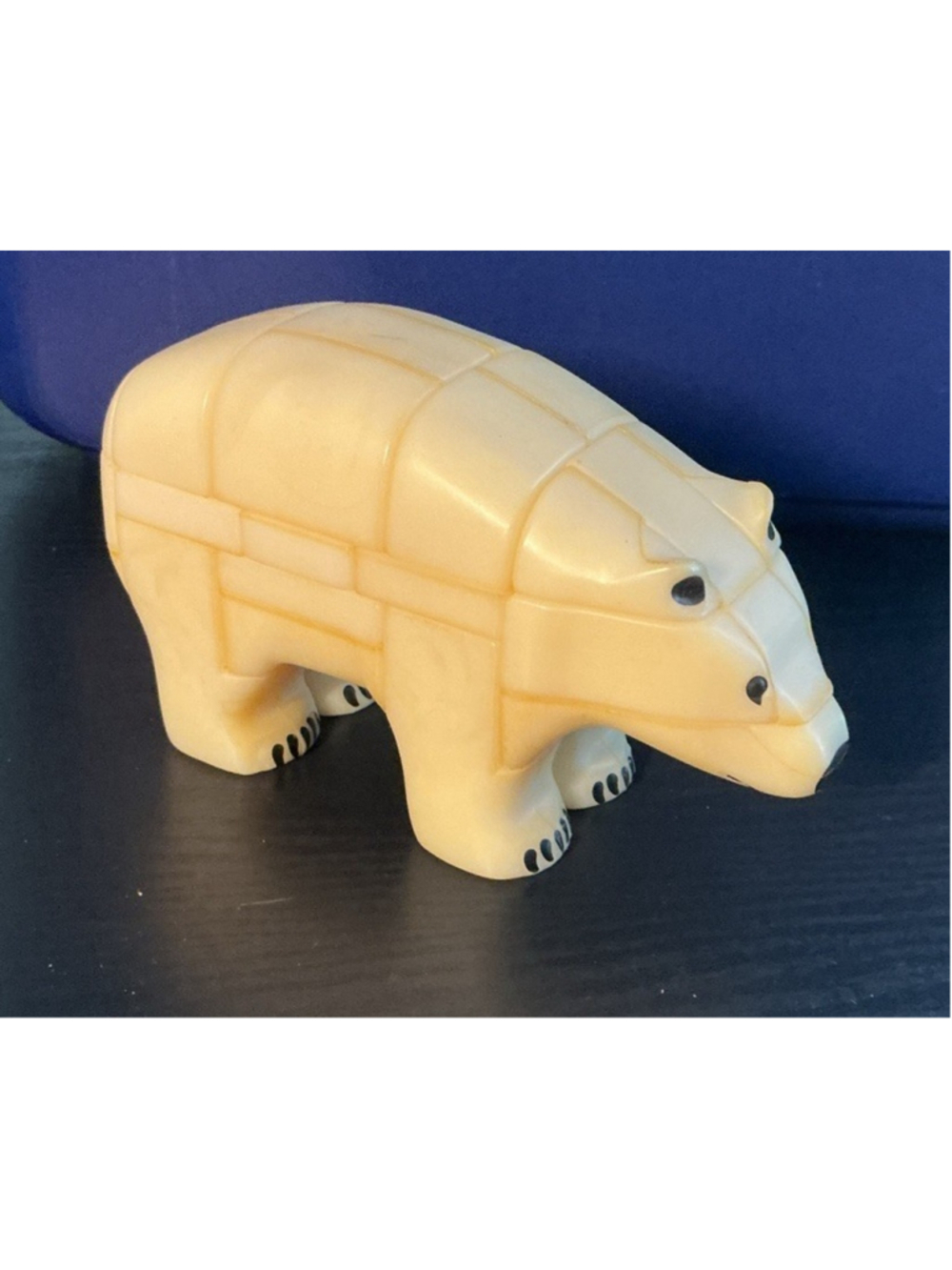 Vtg 1986 Anipuzzle 3D Interlocking Polar Bear Figurine Puzzle ..7”x 2.75”. - Picture 1 of 5